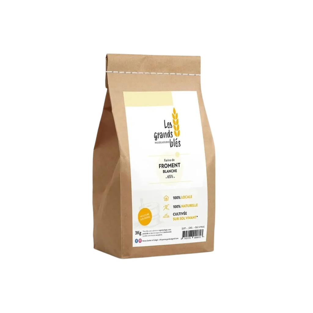 Farine Froment Blanche 3KG Les Grands Blés