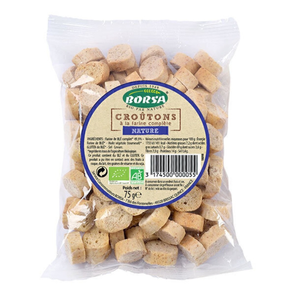 Croutons Complets Natures Borsa 75GR