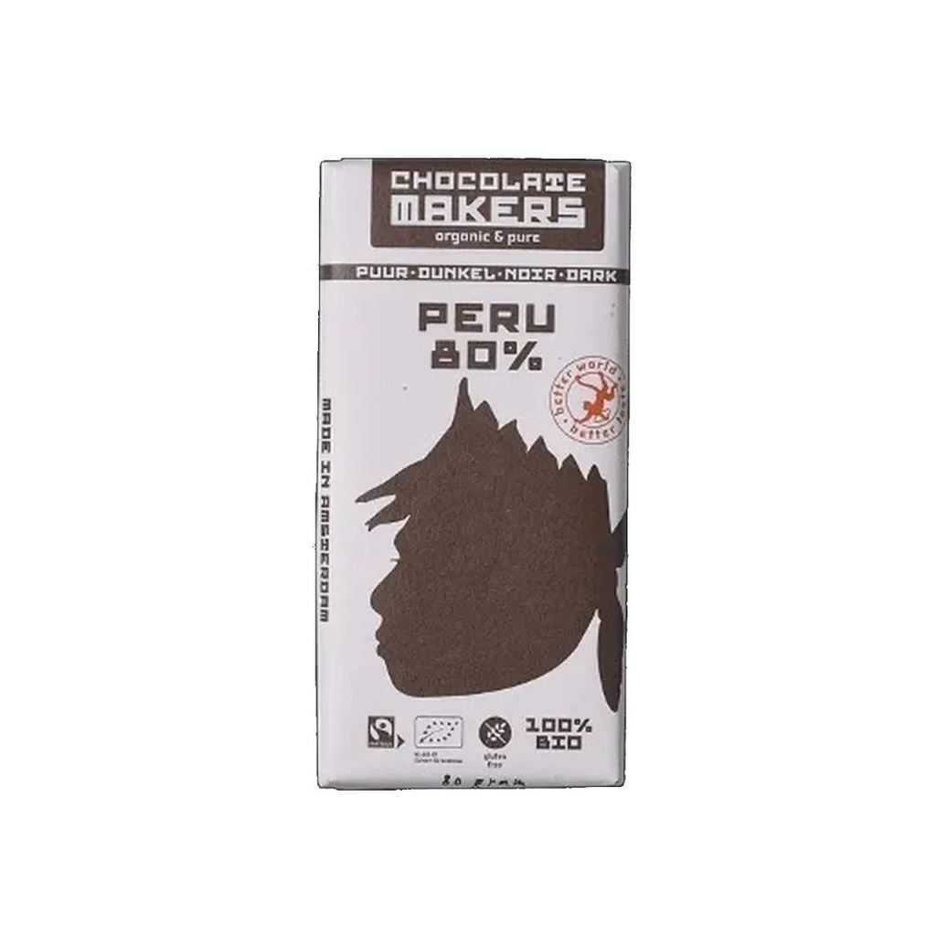 Chocolat 80% Perou Bio 85g Chocolate Makers