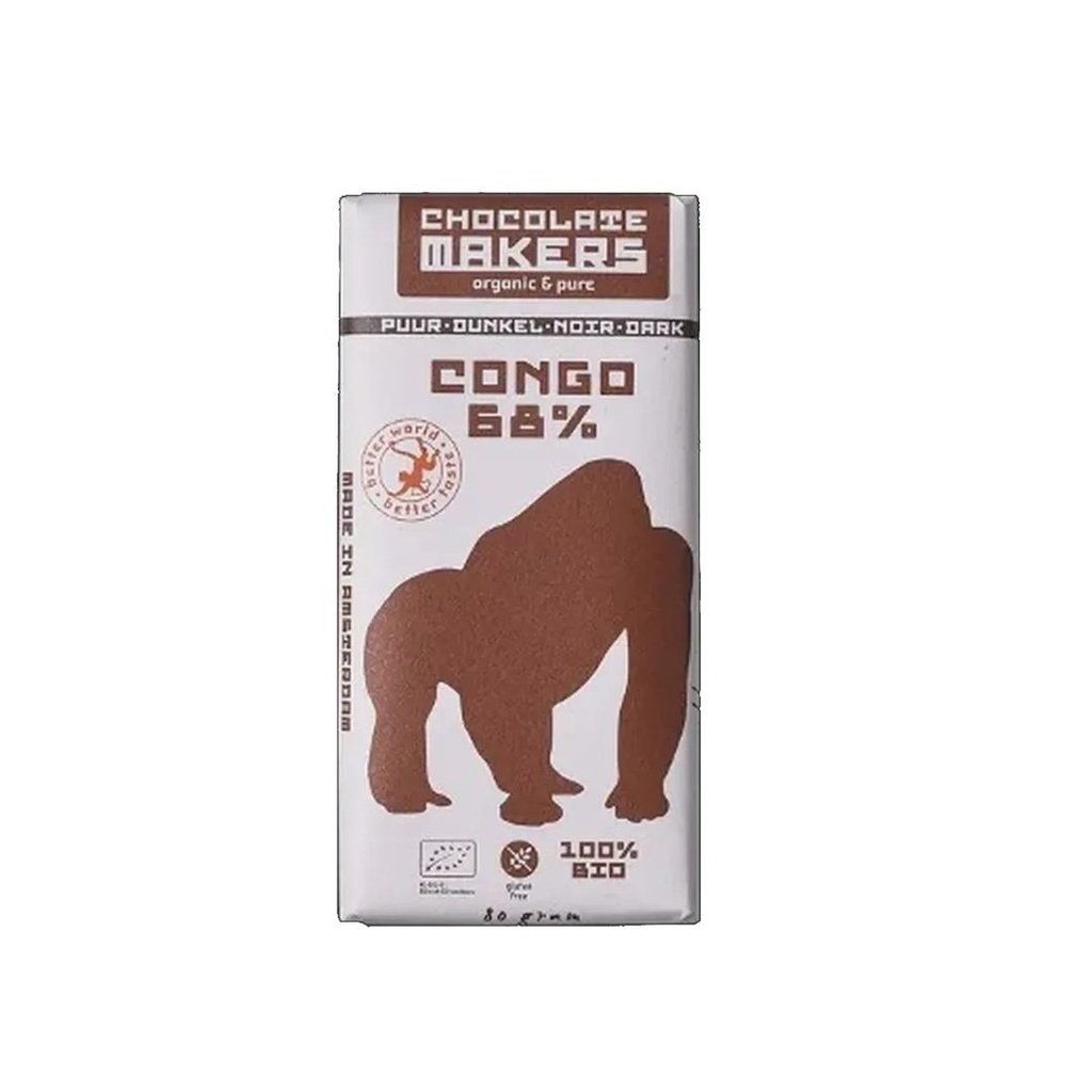 Chocolat 68% Congo Bio 85g Chocolate Makers
