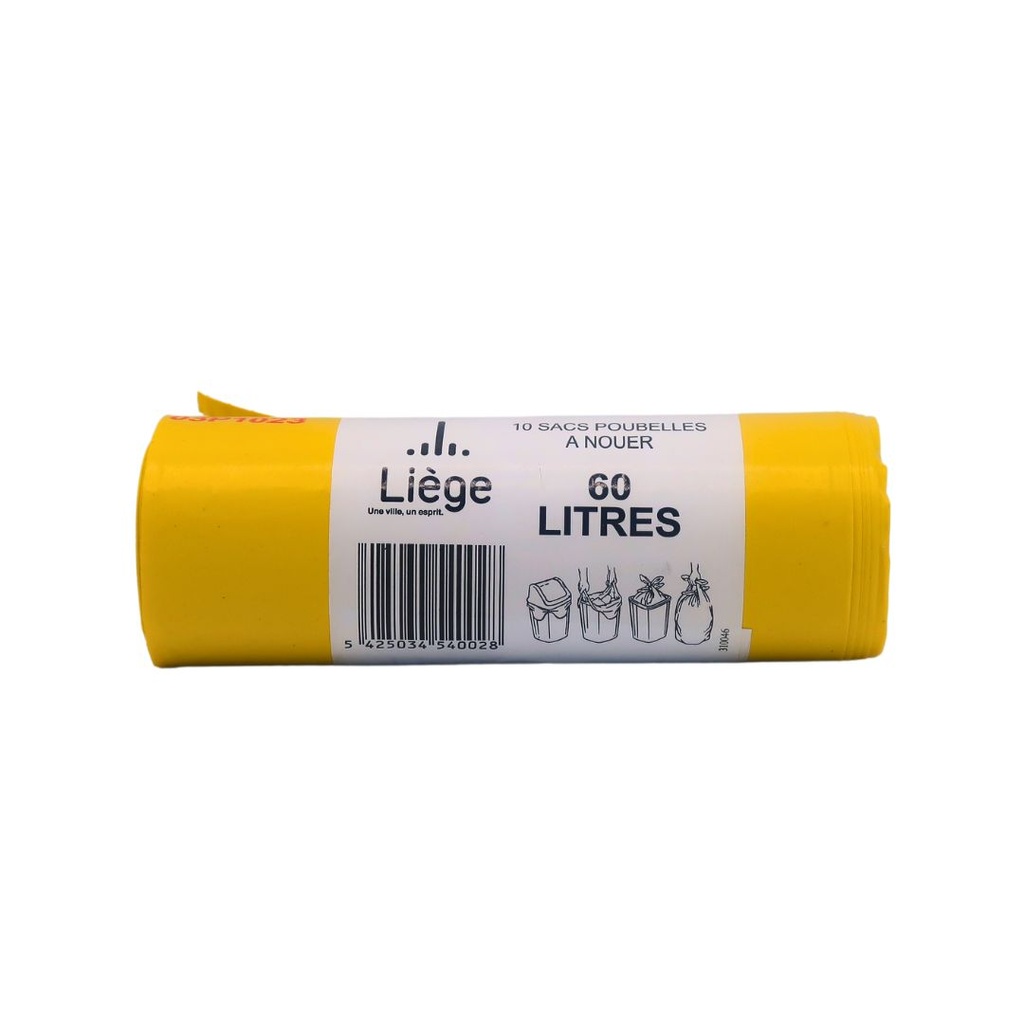 Sac Poubelle 60L Ville de Liege 10pc