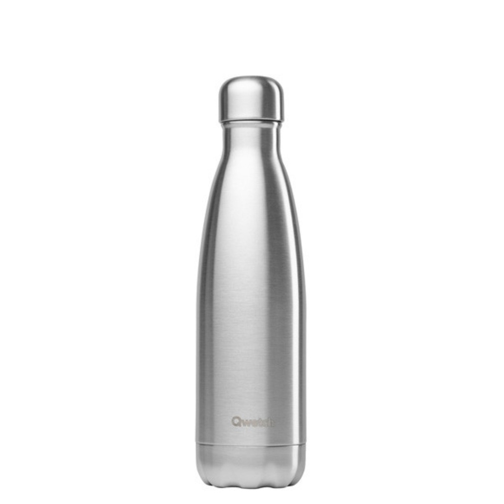 Bouteille isotherme inox brosse 500ml Qwetch