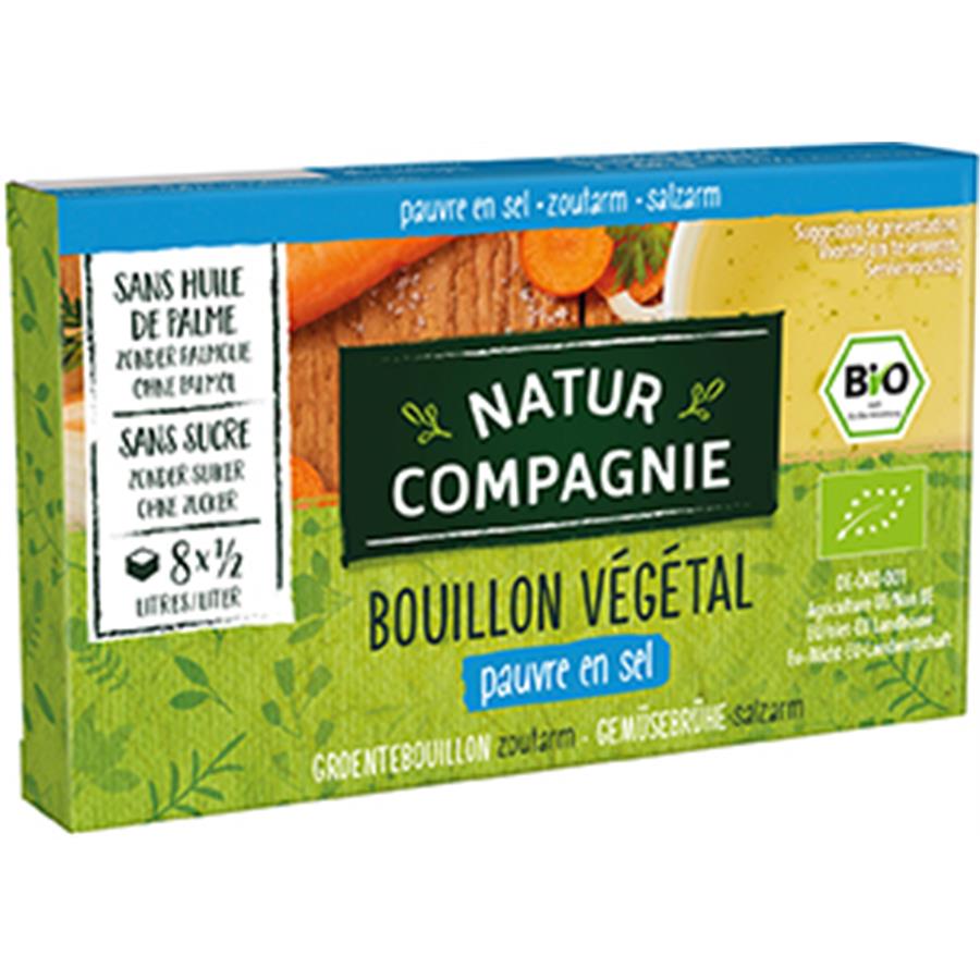 Bouillon Végétal Pauvre en Sel 68gr Natur Compagnie