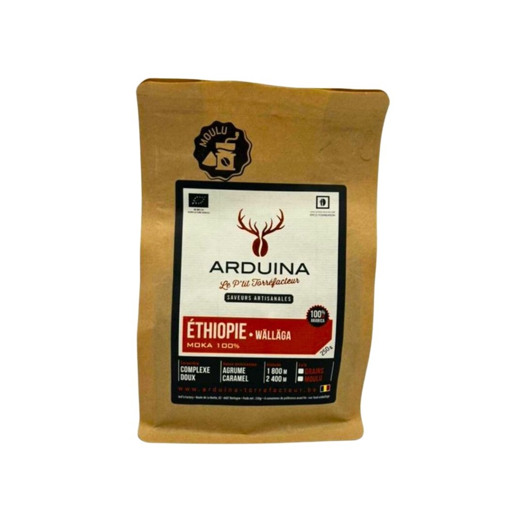 Cafe Ethiopie Moulu 250g Arduina