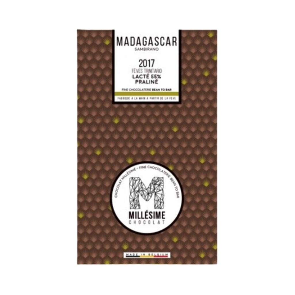 Madagascar Lait Praliné 55% 70g Millesime