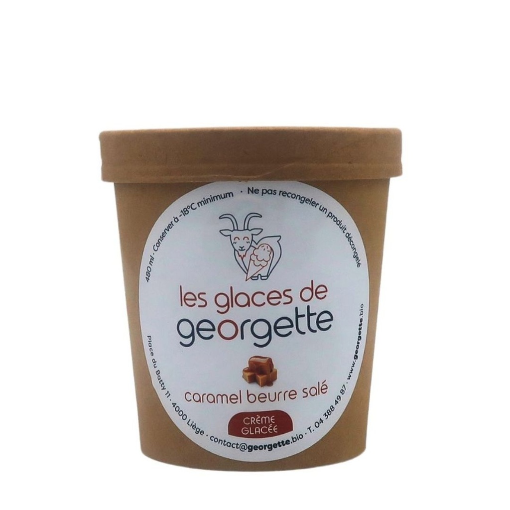 Crème glacée caramel beurre salé Les Glaces de Georgette 480 ml