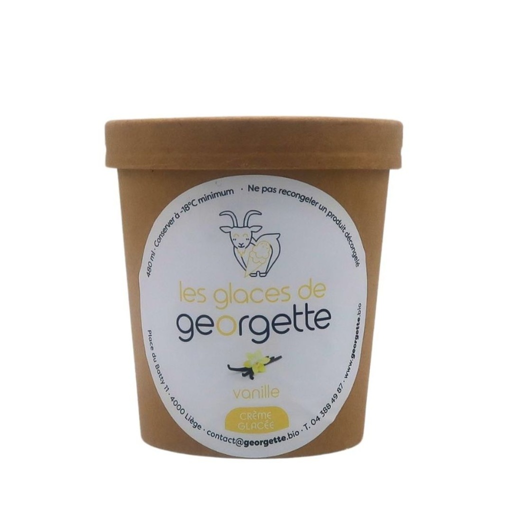 Crème glacée vanille Les Glaces de Georgette 480 ml