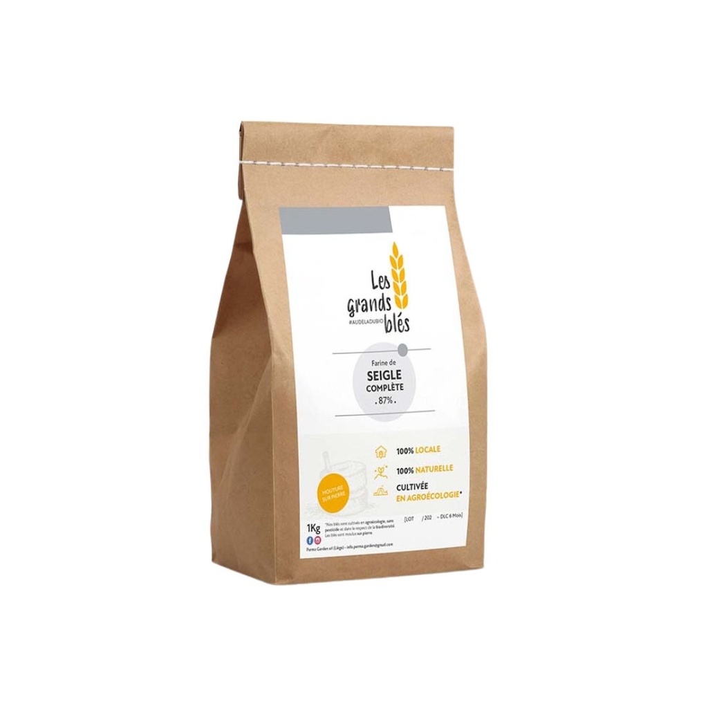 Farine Seigle Complet 3KG Les Grands Blés