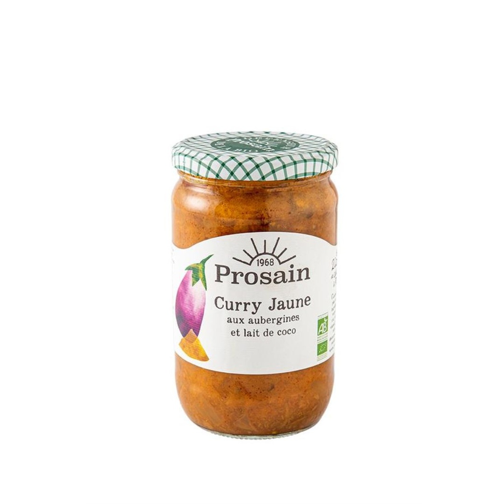 Curry Jaune Aubergines 650gr Prosain