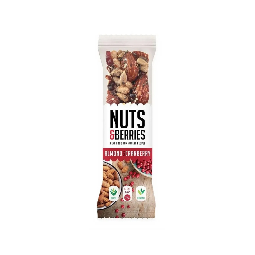 Energy Bar Almond Cranberry 40gr Nuts Berries