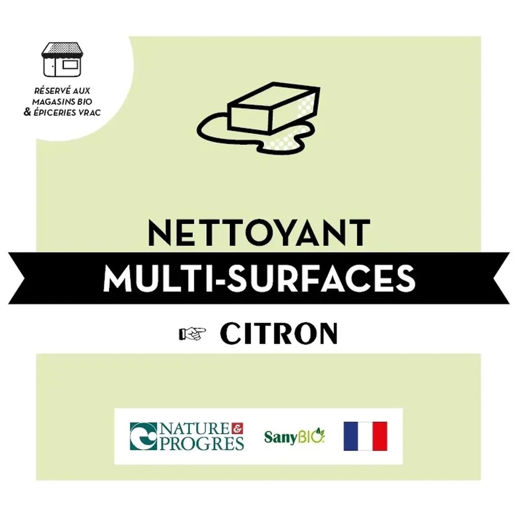 012 - Vrac Nettoyant Multi Usage Citron Jean Bouteille L