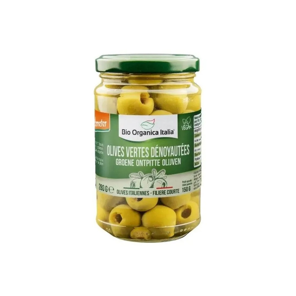 Olives Vertes Denoyautees 150g Bio Organica Italia