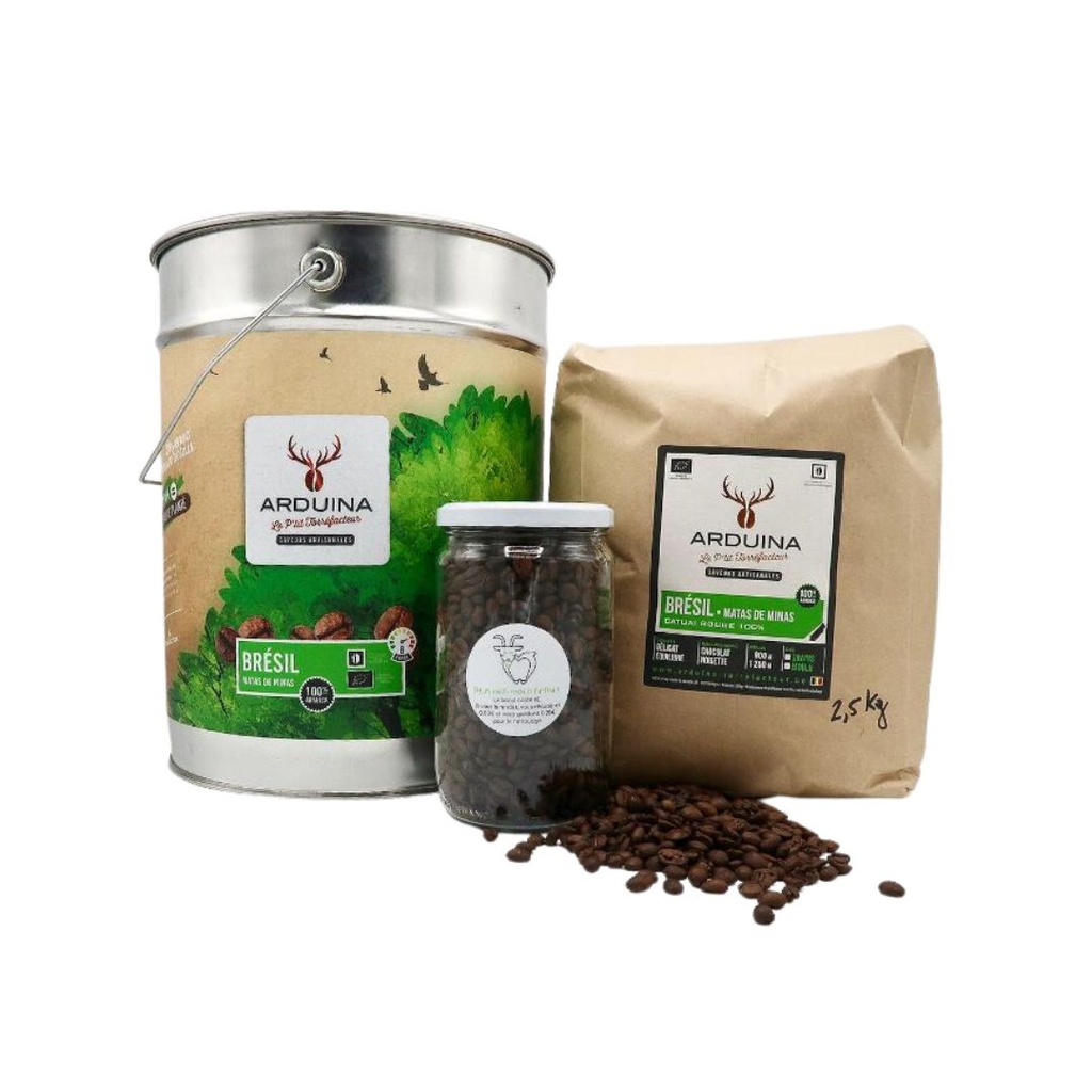 Café artisanal bio Arduina Brésil au KG