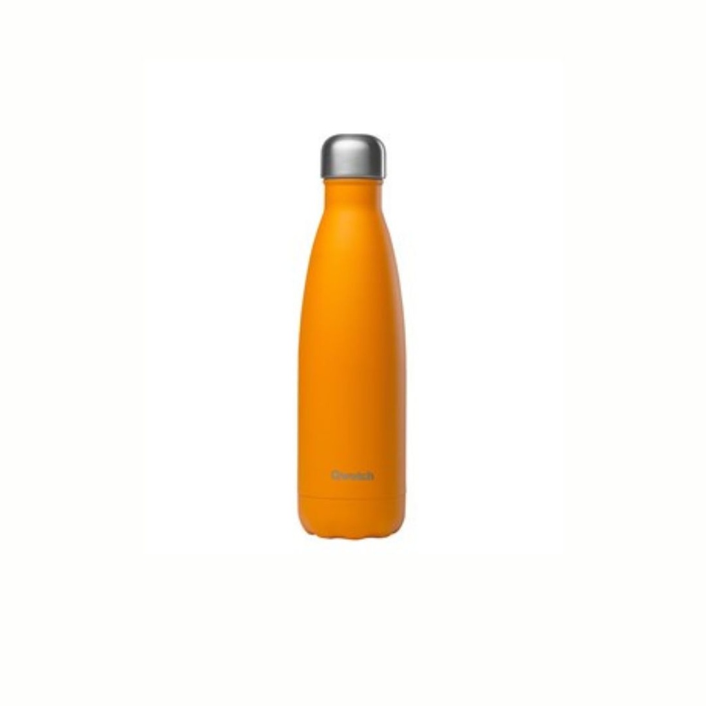 Bouteille Isotherme inox Granit Orange 500ml Qwetch