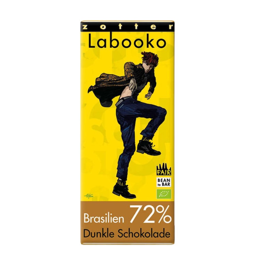 Chocolat Noir Brésil 72% 65g Labooko Zotter
