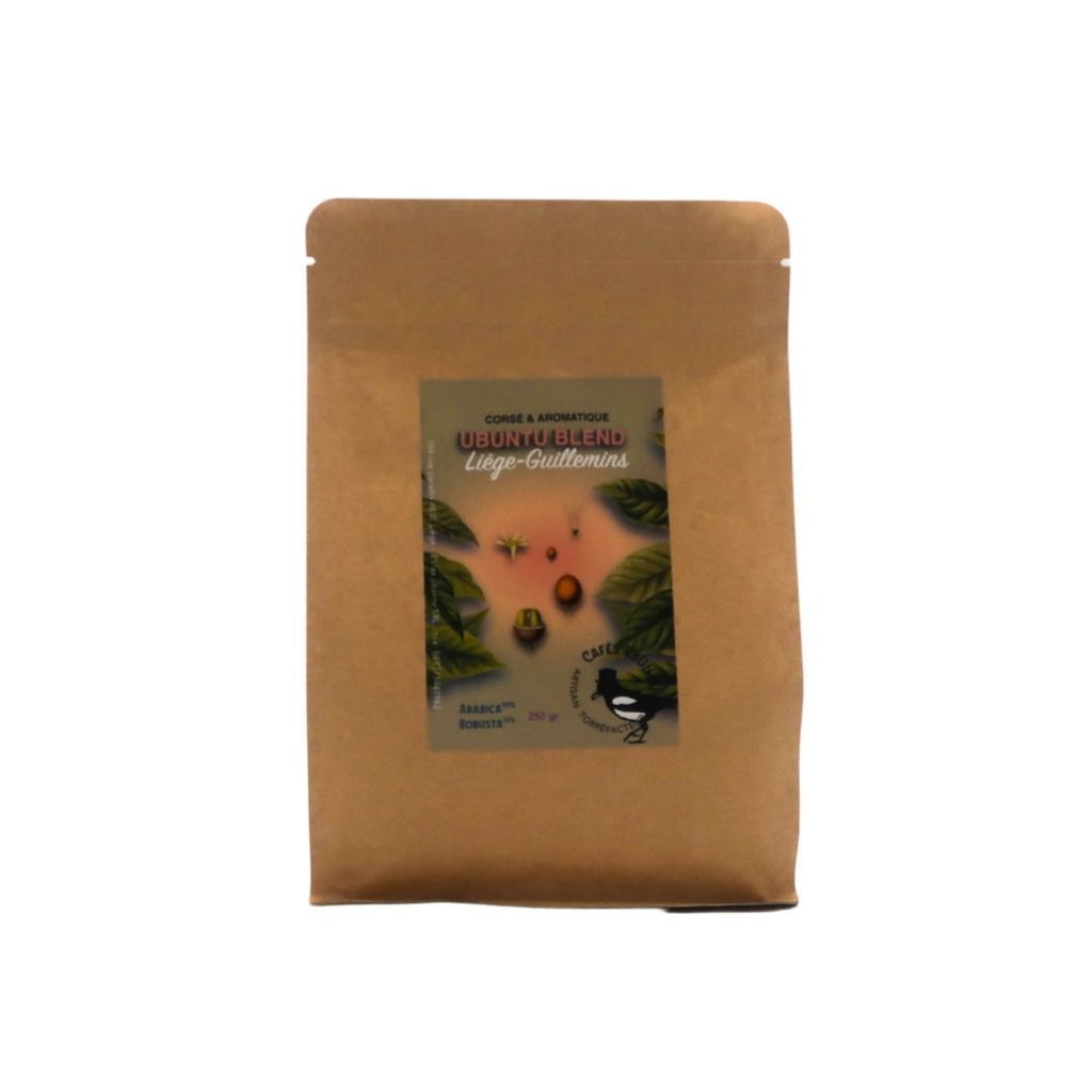 Café Blend Liège Guillemins Grains 250gr Ubuntu
