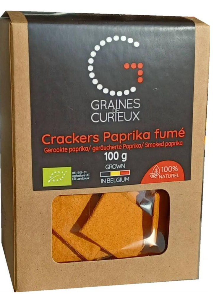Crackers paprika 100g Graines de Curieux 