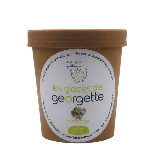 Crème Glacée Pistache 480 ml Les Glaces de Georgette