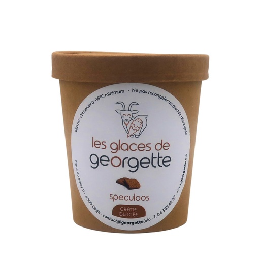 Crème Glacée Spéculoos 480 ml Les Glaces de Georgette