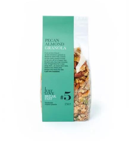 Granola #5 Pecan Almond Granola 250gr I Just Love BreakFast