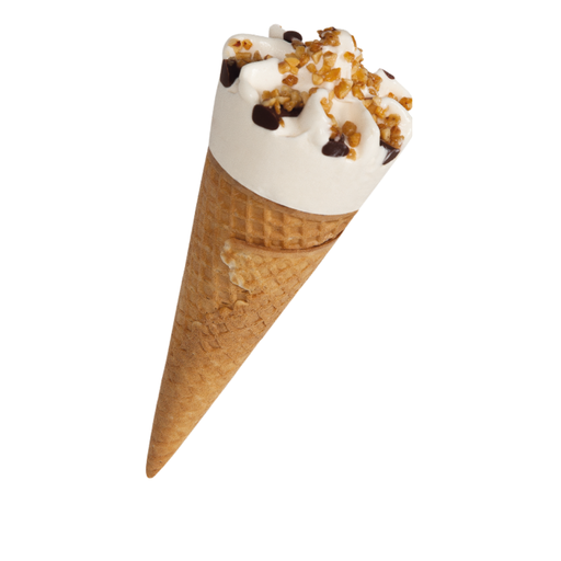 Glace à La Vanille Cornet Avec Chocolat et Noix 110ml Boerderijs