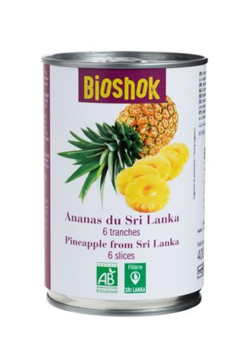 Ananas en tranches 400g Bioshok 