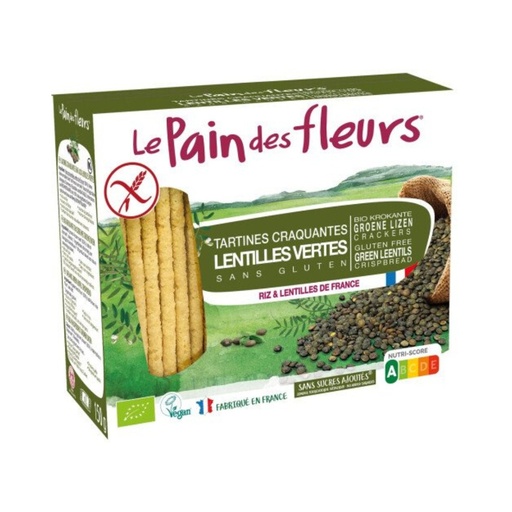 Tartines Lentilles Vertes 150g Le Pain des Fleurs