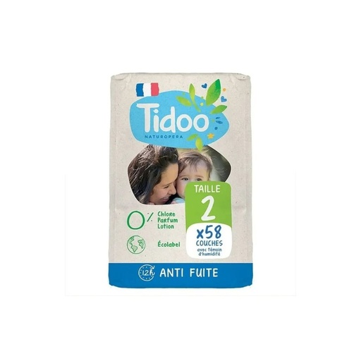 Couche S T2 (3-6kg) 50p Tidoo