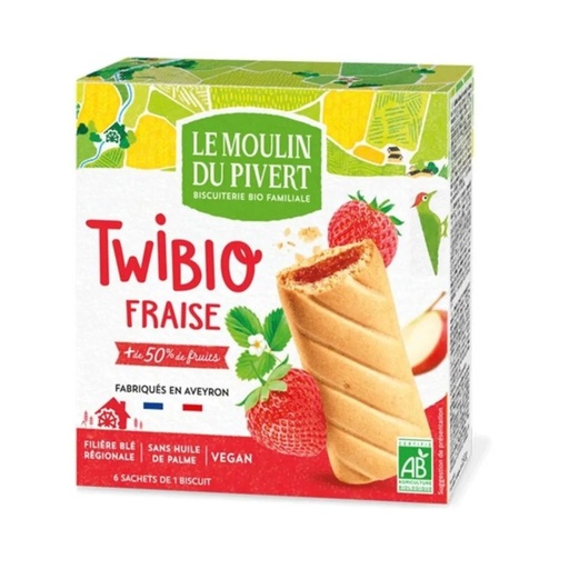 Twibio Fourre Fraise 150gr Le Moulin Du Pivert