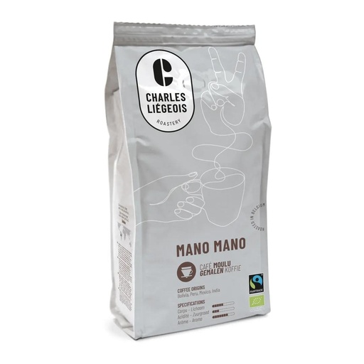 Café Mano Mano Moulu Fairtrade 500g Café Liégeois