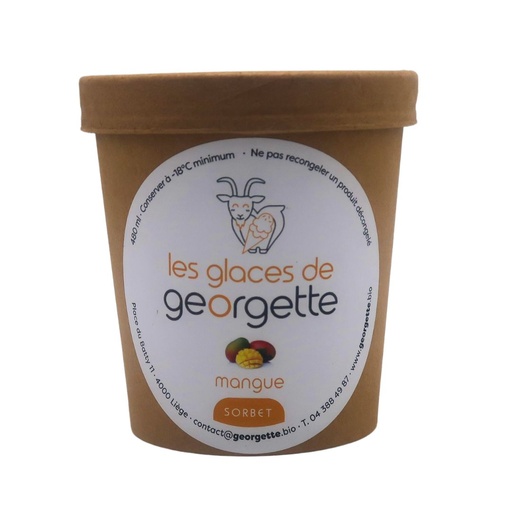 Sorbet Mangue Les Glaces de Georgette 480 ml
