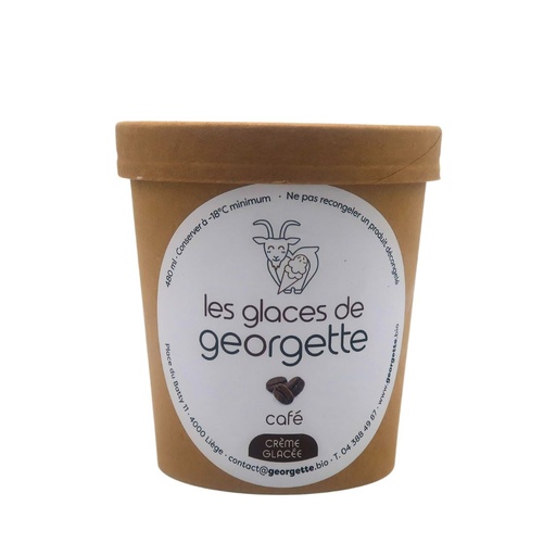 Crème glacée café Les Glaces de Georgette 480 ml