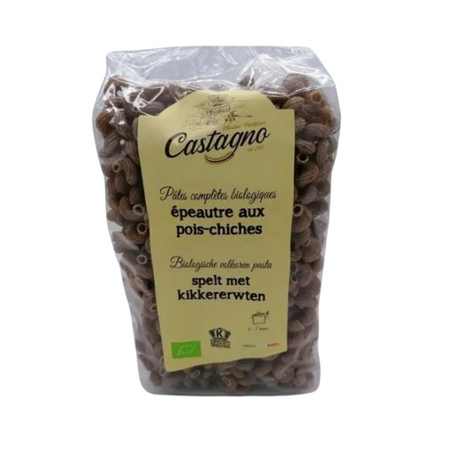 Macaroni Epeautre Pois Chiches 500gr Castagno