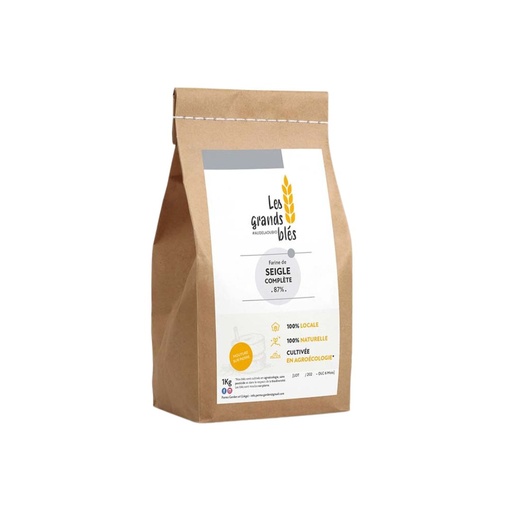 Farine Seigle Complet 3KG Les Grands Blés