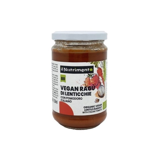 Sauce Ragout Lentilles Vegan 280gr Il Nutrimento