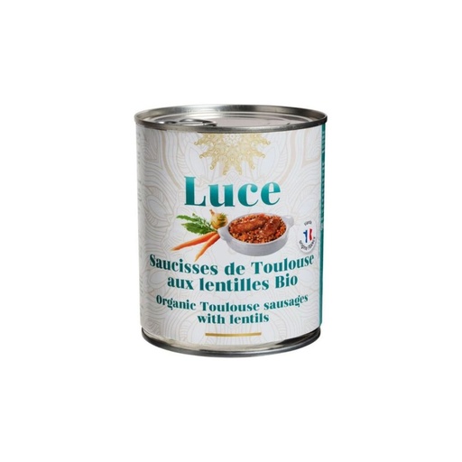 Saucisses de Toulouse Lentilles 840gr Luce